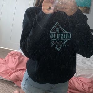 Black Costal Edge Pullover